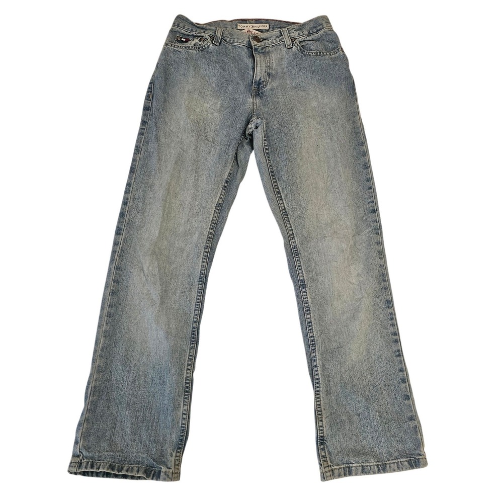 Tommy Hilfiger Classic Fit Light Wash Straight Leg Jeans Size 2A 28x28 Vintage